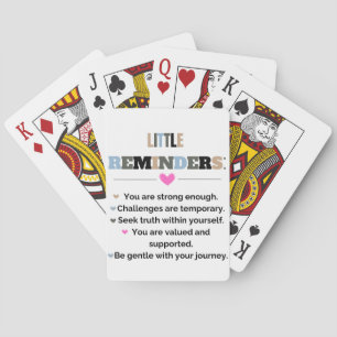 Inspirational Motivational Gifts Little Reminders Playing Cards