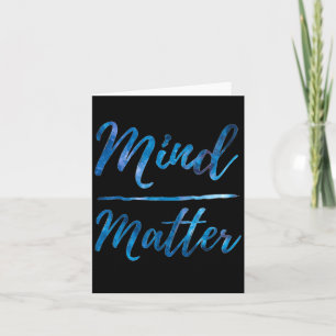 Inspirational Motivational Gym Quote Mind Over Card