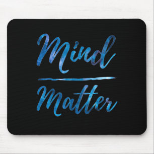 Inspirational Motivational Gym Quote Mind Over Mouse Mat