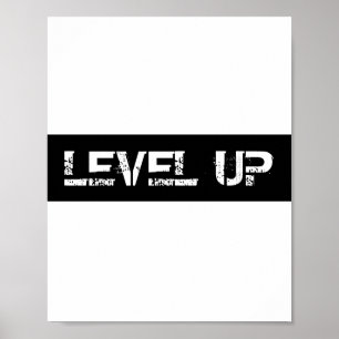 Inspirational / Motivational Level Up Poster