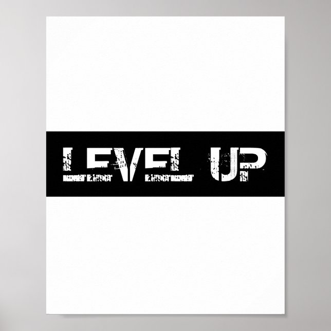 Inspirational / Motivational Level Up Poster (Front)