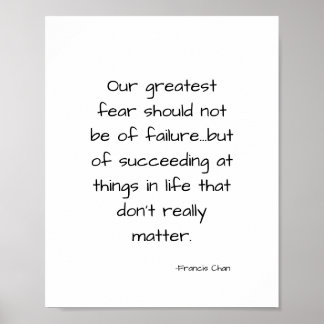 Inspirational motivational life quote poster
