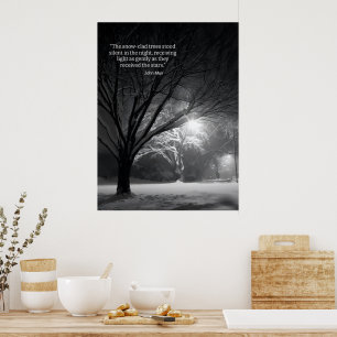 Inspirational motivational nature quote poster