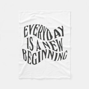 Inspirational Motivational Quote Design Fleece Blanket