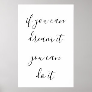 Inspirational & Motivational quote for Poster
