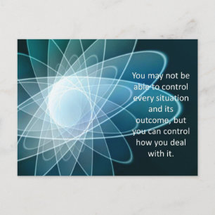 Inspirational Motivational Quote Postcard