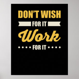 Inspirational Motivational Success Quote Poster