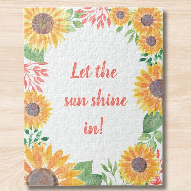Inspirational Motivational Sunflower  Jigsaw Puzzle (Creator Uploaded)