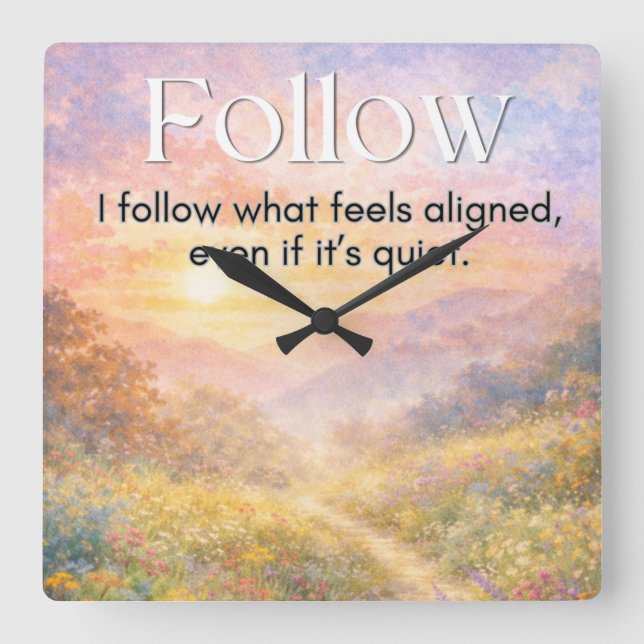 Inspirational Motivational Wall Clock  (Front)