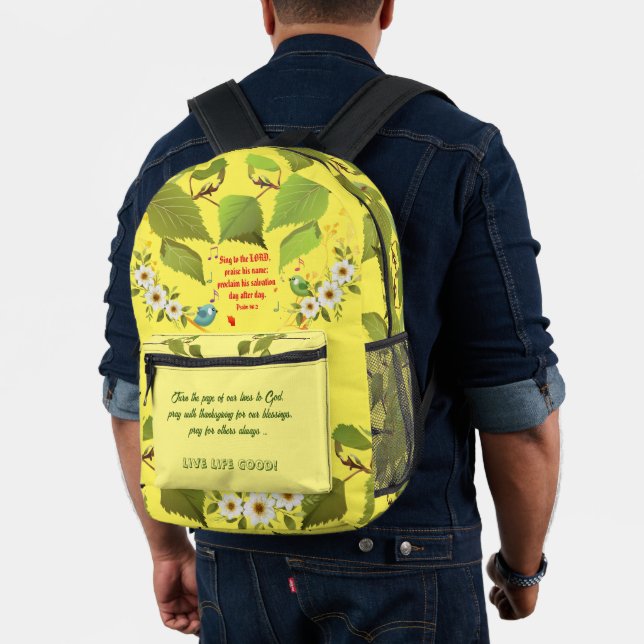 Inspirational Motivations  Printed Backpack (Insitu (Model))