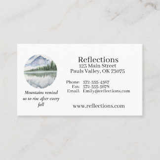 Inspirational Mountain Scene Business Card
