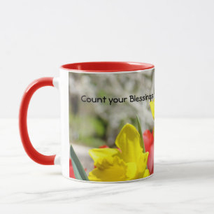 Inspirational mugs Count your Blessings twice! mug