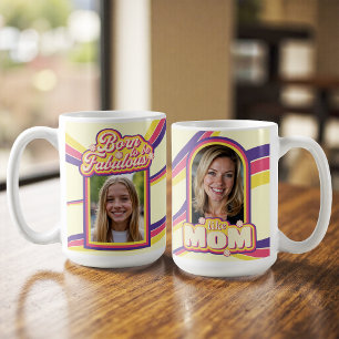 Inspirational Mum Quote Retro 70s Typography Photo Coffee Mug