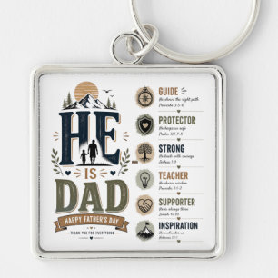 Inspirational My Safe Place Key Ring