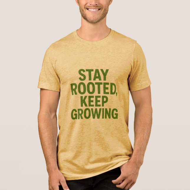 Inspirational Nature Design for Growth & Strength Tri-Blend Shirt (Front)