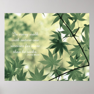 Inspirational Nature Quote Poster
