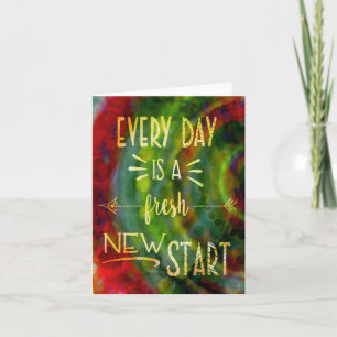 Inspirational ‘New Start’ Pretty Card