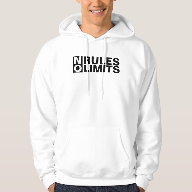 Inspirational No Rules No Limits Hoodie (Front)
