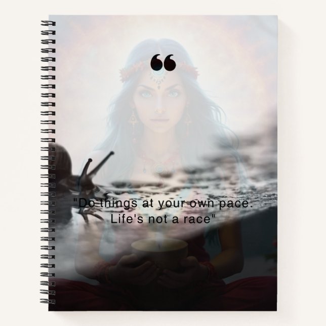 Inspirational Notebook for Mindful Living (Front)