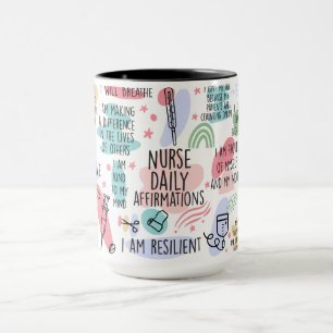 Inspirational Nurse Daily Affirmations Mug