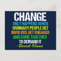 Inspirational Obama Quote Political Change