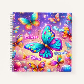 Inspirational Ombre Butterfly Notebook