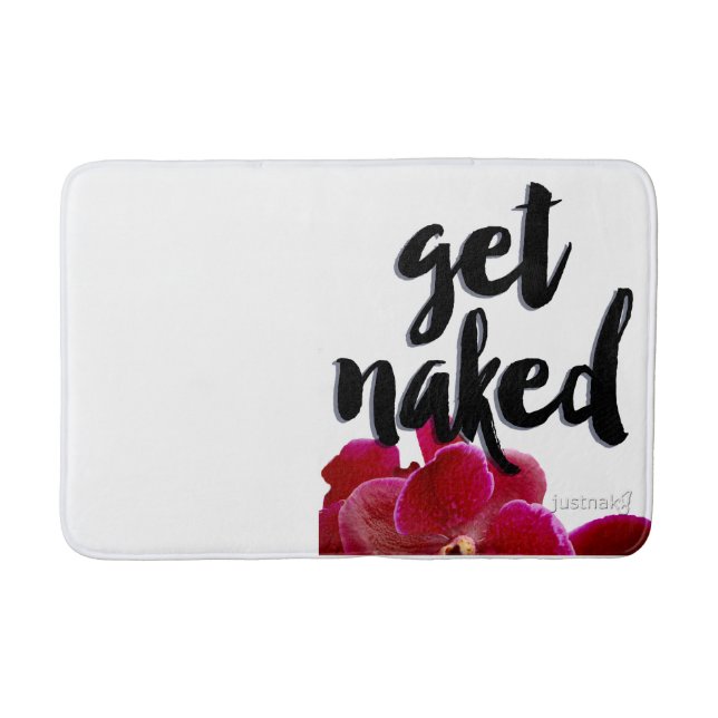 Inspirational Orchid Bathroom Art Bath Mat (Front)