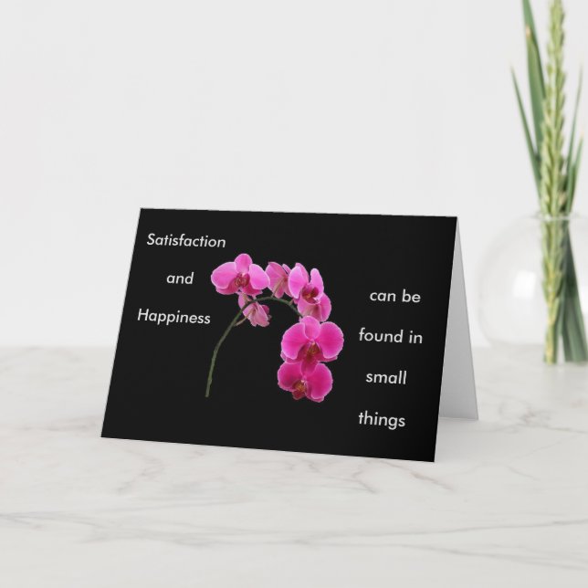 Inspirational Orchid Card (Front)