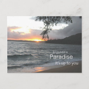 Inspirational Paradise Postcard