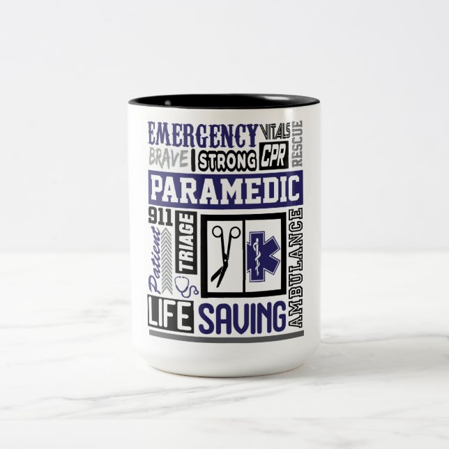 Inspirational Paramedic Two-Tone Coffee Mug (Center)