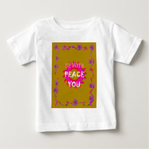 Inspirational Peace Be With You Vector Design Art Baby T-Shirt