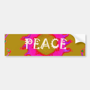 Inspirational Peace Be With You Vector Design Art Bumper Sticker