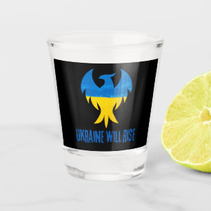 Inspirational Phoenix Ukraine Colours Shot Glass
