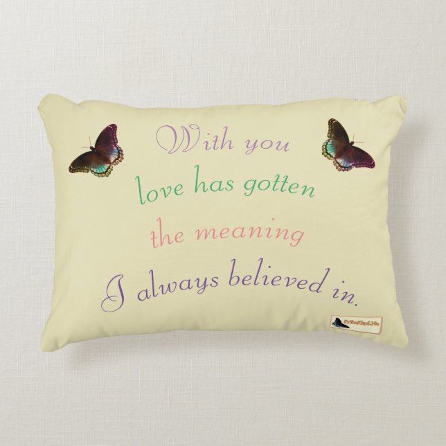 Inspirational Pillow - Love (Front)