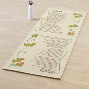 Inspirational Poetry Ithaca Yoga Mat