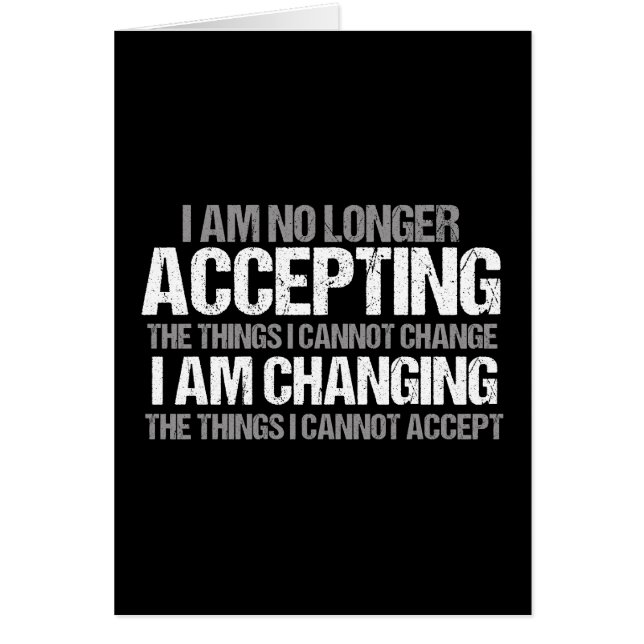 Inspirational Political Activist Change Quote Card (Front)