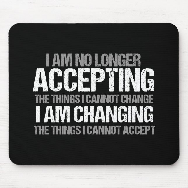 Inspirational Political Activist Change Quote Mouse Mat (Front)