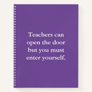 Inspirational Positive Affirmation School Notebook