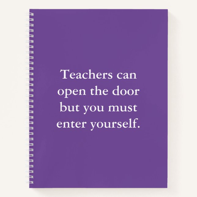 Inspirational Positive Affirmation School Notebook (Front)