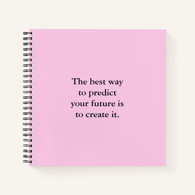 Inspirational Positive Affirmation School Notebook (Front)