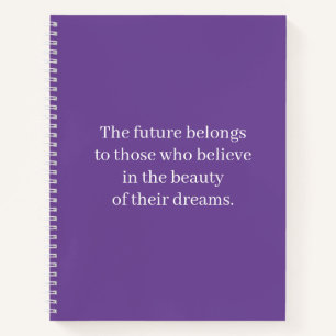 Inspirational Positive Affirmation School Notebook