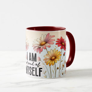 Inspirational/Positive Floral Quote Wrap Mug
