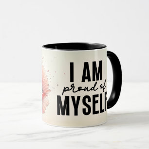 Inspirational/Positive Floral Quote Wrap Mug