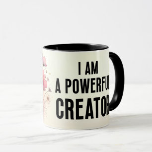 Inspirational/Positive Floral Quote Wrap Mug