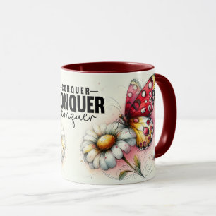 Inspirational/Positive Floral Quote Wrap Mug