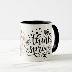 Inspirational/Positive Floral Quote Wrap Mug