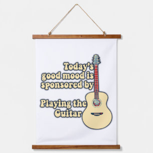 inspirational positive guitar sayings  hanging tapestry