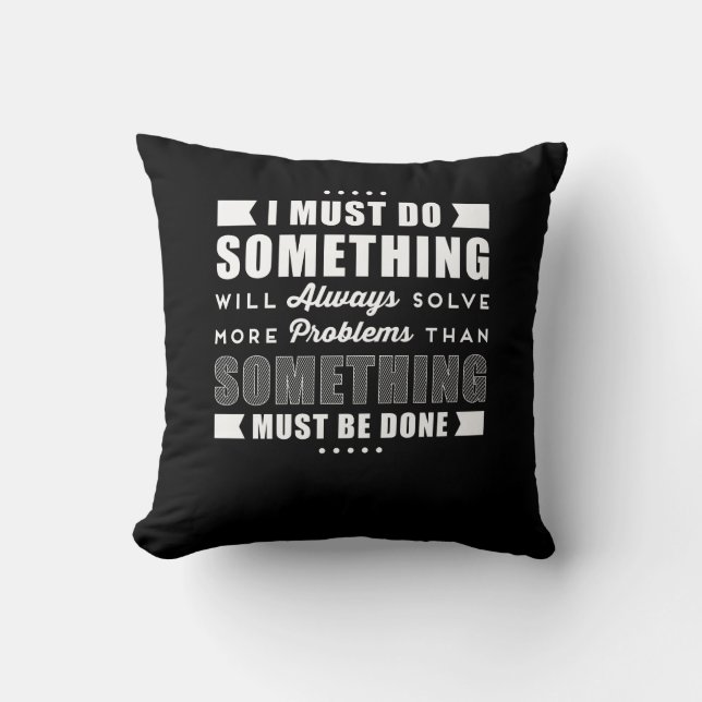 Inspirational Positive Motivational Saying Cushion (Front)