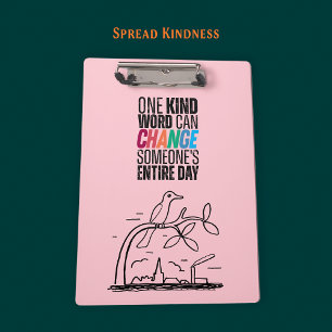 Inspirational - Positive Vibes Office Organiser Clipboard