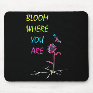 Inspirational Positivty Graphic Motivational Quote Mouse Mat